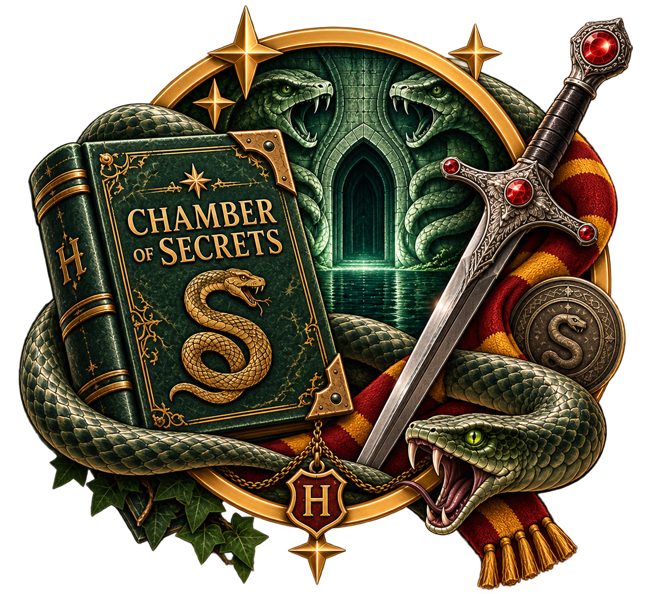 Ilustración de Harry Potter y la cámara secreta