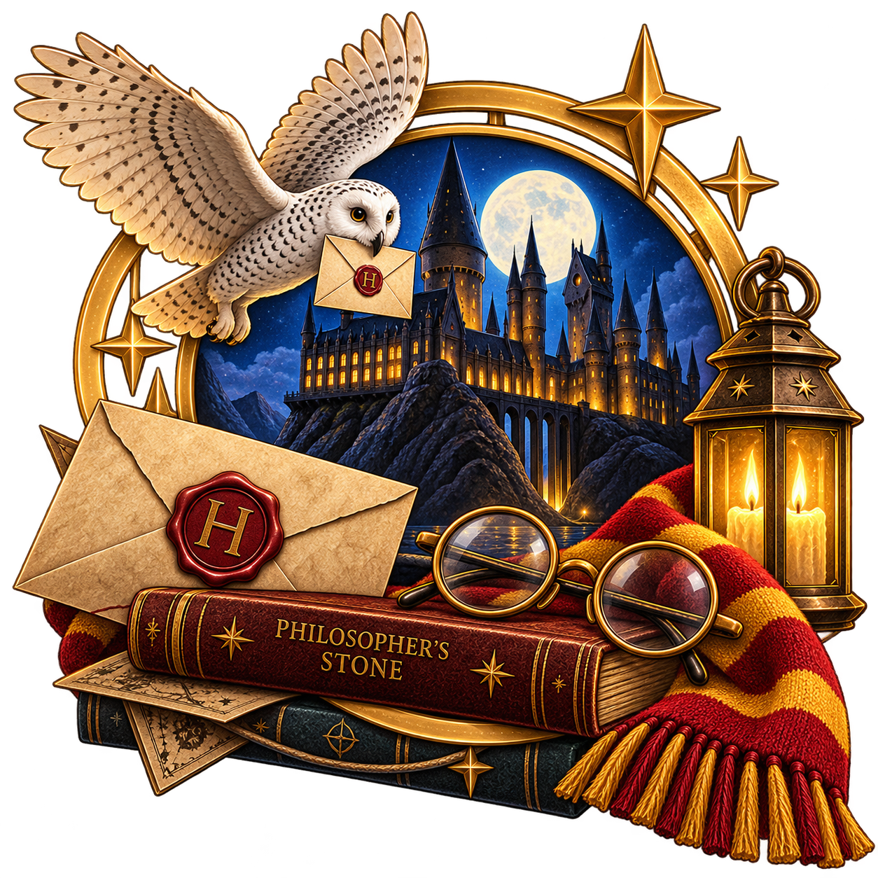 Ilustración de Harry Potter y la piedra filosofal