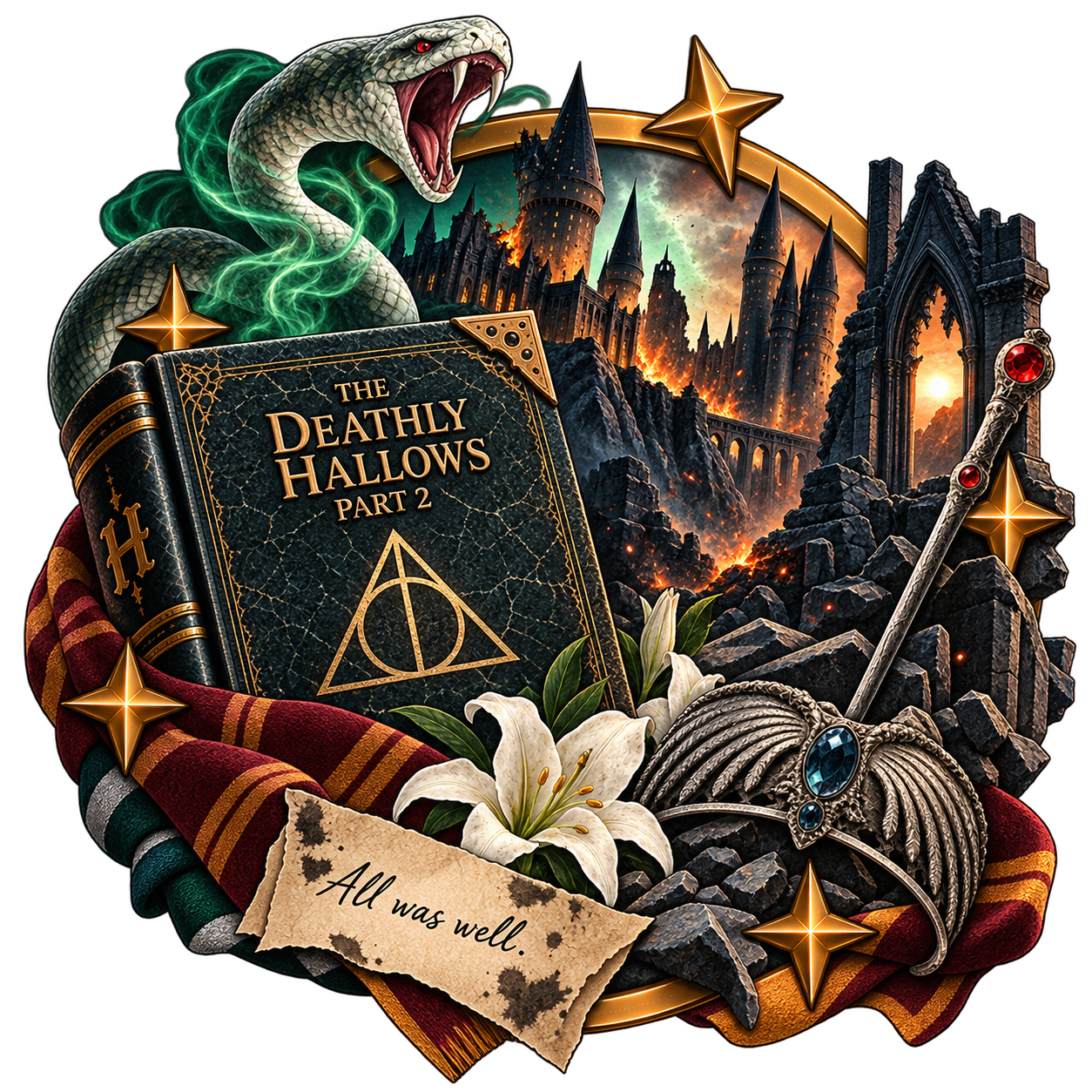 Ilustración de Harry Potter y las Reliquias de la Muerte: Parte 2